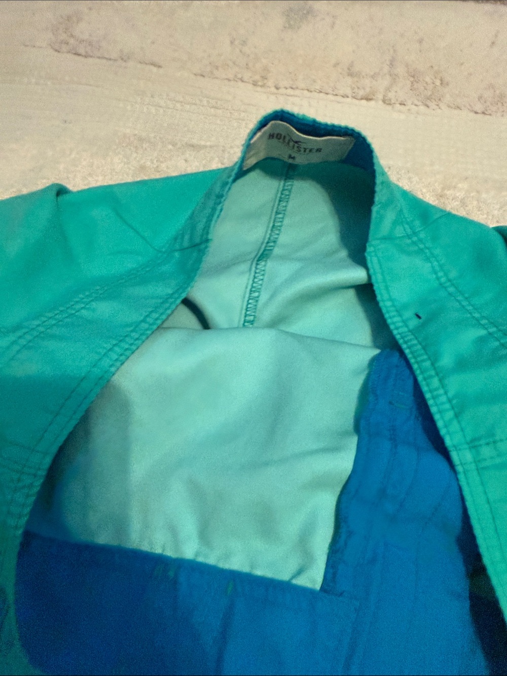 Hollister Teal Green Men's Swim Board Shorts with Cargo Pocket - Picture 4 of 6